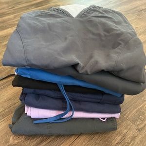 8 Scrub Pants and 2 Matching Scrub Tops - Cherokee and Grey's Anatomy